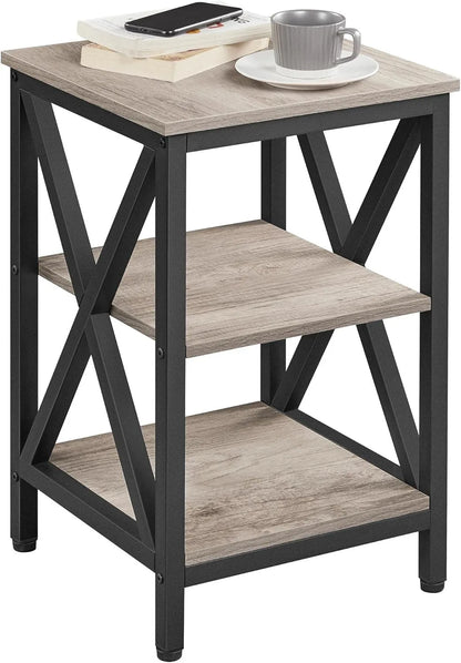 Table with Storage Shelves