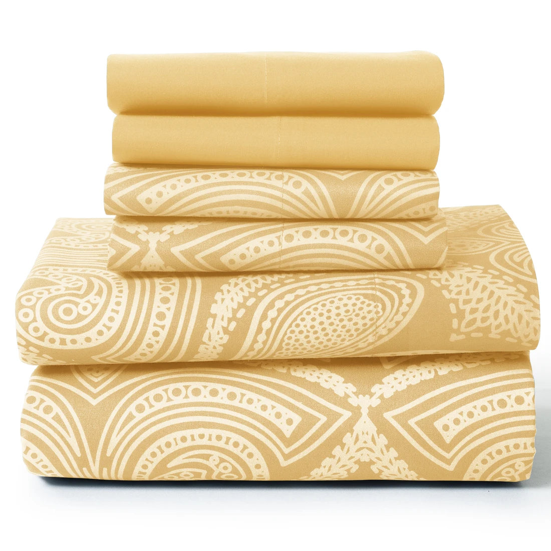 6Pc Paisley Sheet Set – Soft Microfiber, Wrinkle-Free, Luxurious