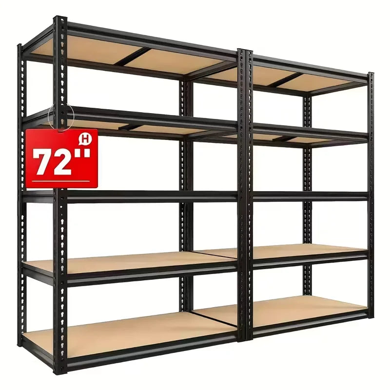 Heavy-duty Metal Storage Rack, Adjustable Height