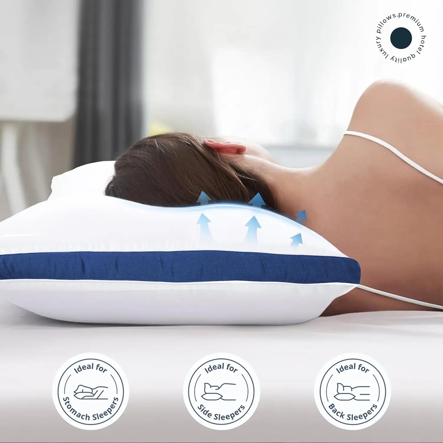 Bed Pillows - Hotel Quality