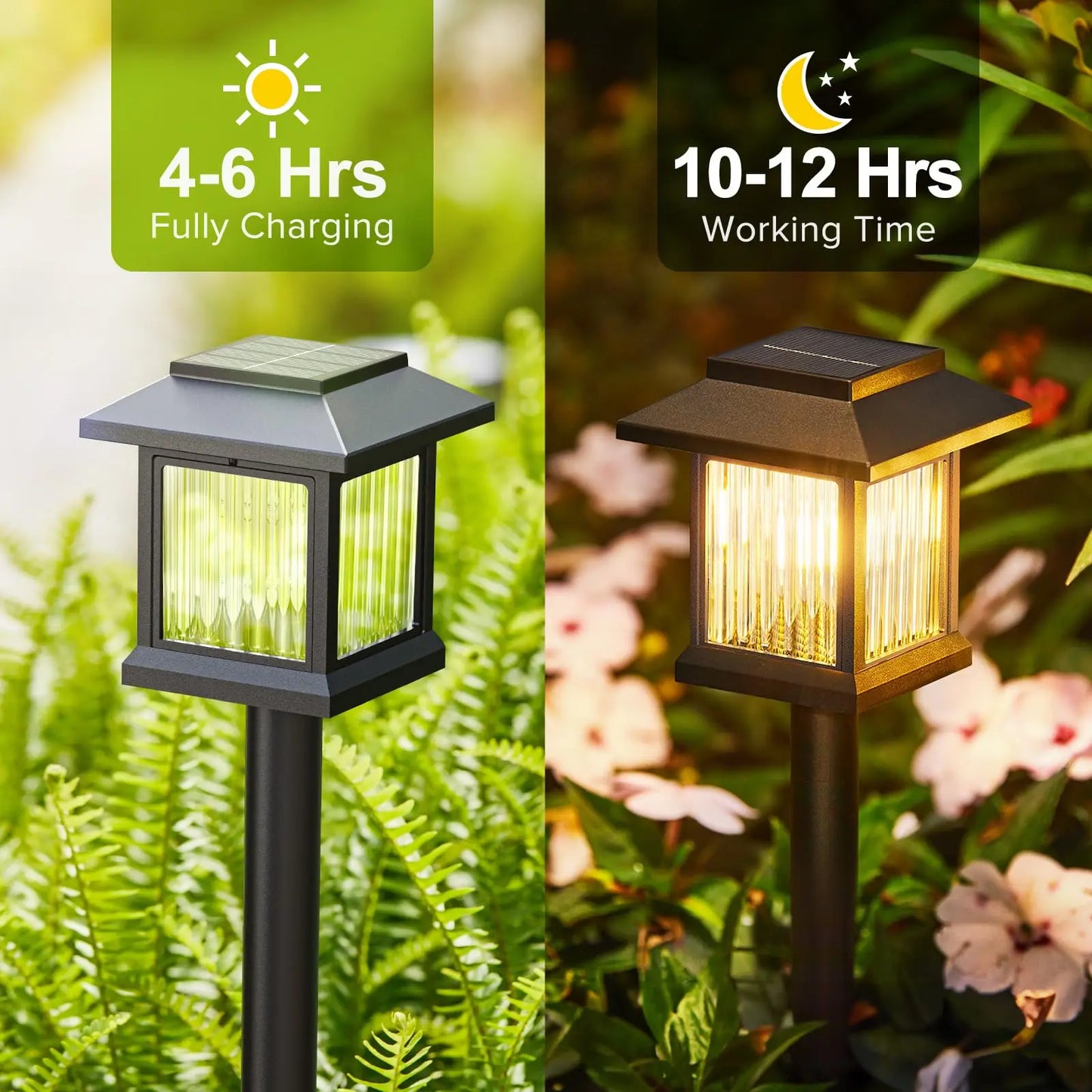 Solar Lighting Waterproof, Landscape Lighting for Garden Yard Patio Walkway Driveway