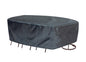 Oval/Rectangle Table Chair Cover X-Large - 92"Wx128"Dx36"H - Mercury