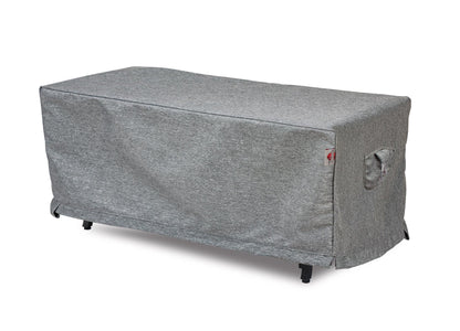 Premium Heavy-Duty Rectangular Fire Table Cover - 3-Layer Water & UV-Resistant, Platinum Series, 53"W x 33"D x 25"H for Outdoor Patio Furniture