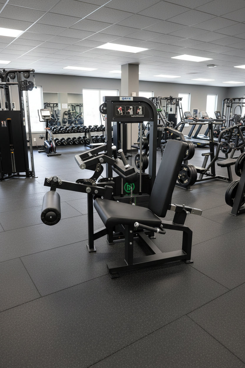 Selectorized Seated Leg Extension & Leg Curl Machine w/ 250lb weight stack (New)