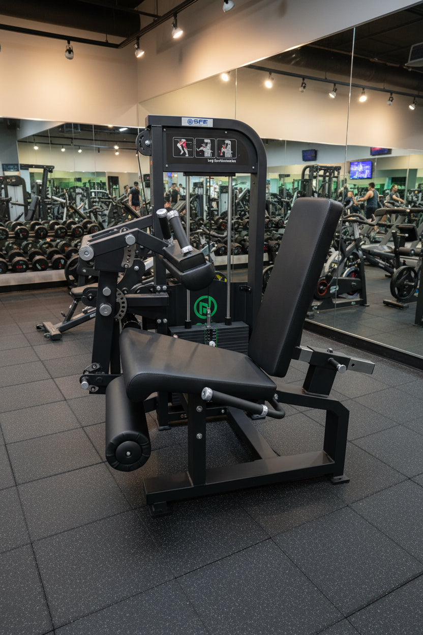 Selectorized Seated Leg Extension & Leg Curl Machine w/ 250lb weight stack (New)