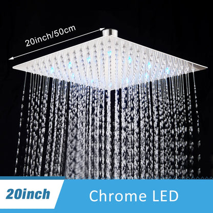 Rainfall Shower Head without Shower Arm