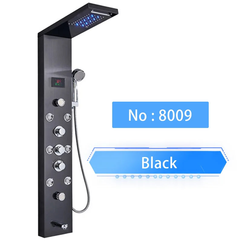 Shower Panel SPA Massage Jet Shower Waterfall Rain Shower