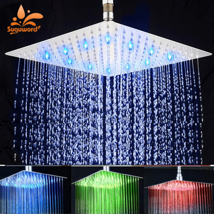 Rainfall Shower Head without Shower Arm