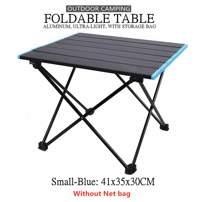 Portable Folding Camping Table Aluminium Alloy Ultralight Computer Bed Table Outdoor Garden Camp Party BBQ Picnic Foldable Table