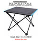 Portable Folding Camping Table Aluminium Alloy Ultralight Computer Bed Table Outdoor Garden Camp Party BBQ Picnic Foldable Table