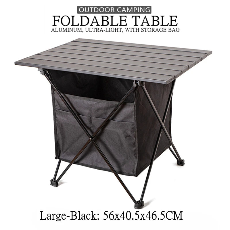Portable Folding Camping Table Aluminium Alloy Ultralight Computer Bed Table Outdoor Garden Camp Party BBQ Picnic Foldable Table