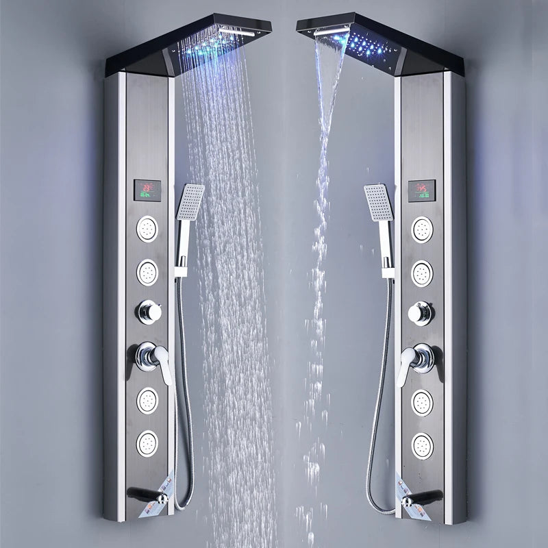 Shower Panel SPA Massage Jet Shower Waterfall Rain Shower