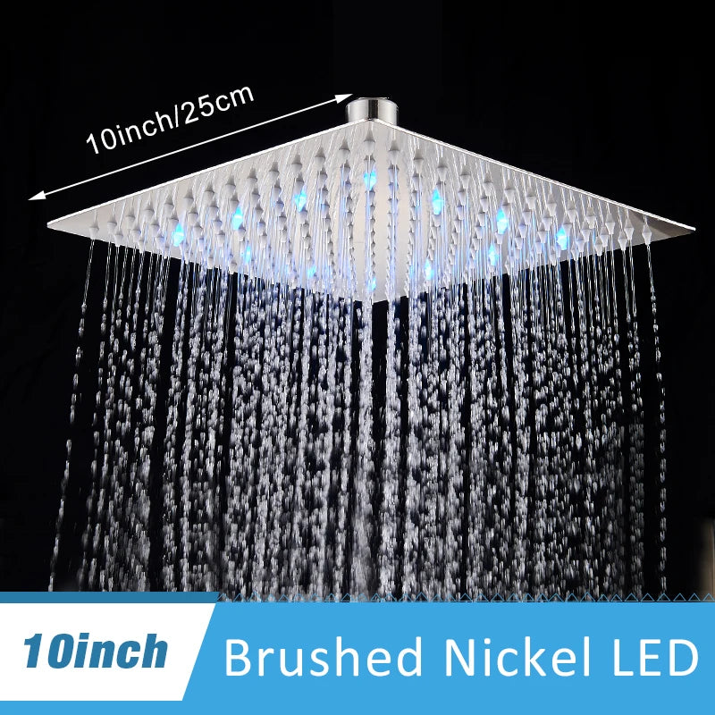 Rainfall Shower Head without Shower Arm