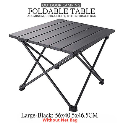 Portable Folding Camping Table Aluminium Alloy Ultralight Computer Bed Table Outdoor Garden Camp Party BBQ Picnic Foldable Table