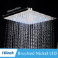 Rainfall Shower Head without Shower Arm
