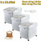 Storage Bin W/ Wheel & Scoop