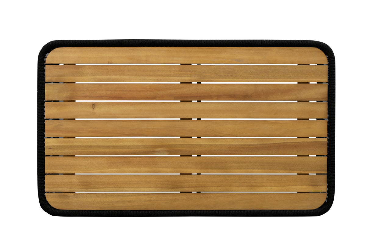 Alpine Teak outdoor collection Black Rope Coffee table