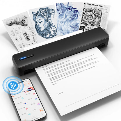 Portable Printer Wireless Inkless Thermal Printer, Bluetooth