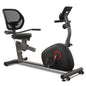 Recumbent Stationary Exercise Bike Large Comfortable Seat Heart Rate Handle