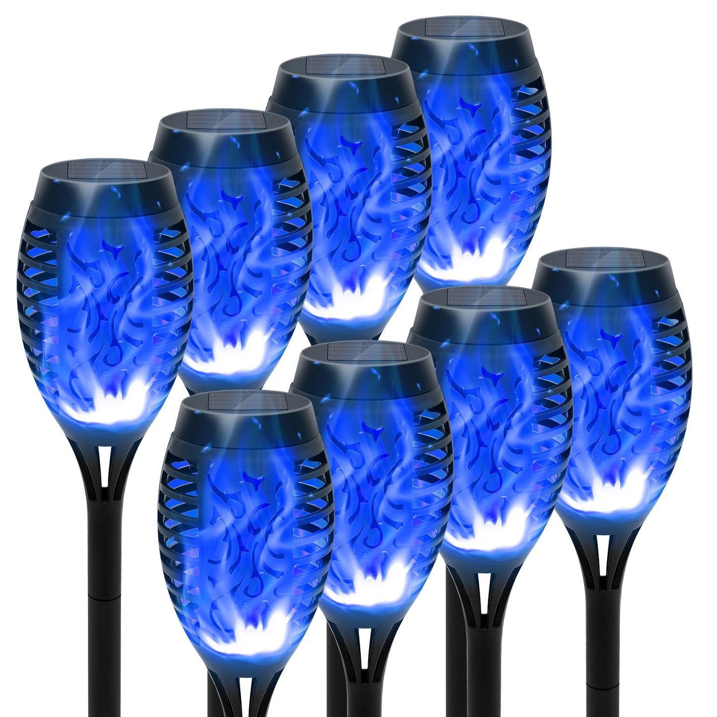 Solar Flame Torch Light LED Flickering Outdoor Night Lamp