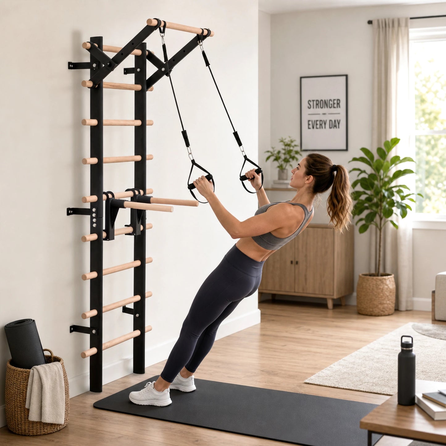 Home Gym Stall Bars Swedish Ladder