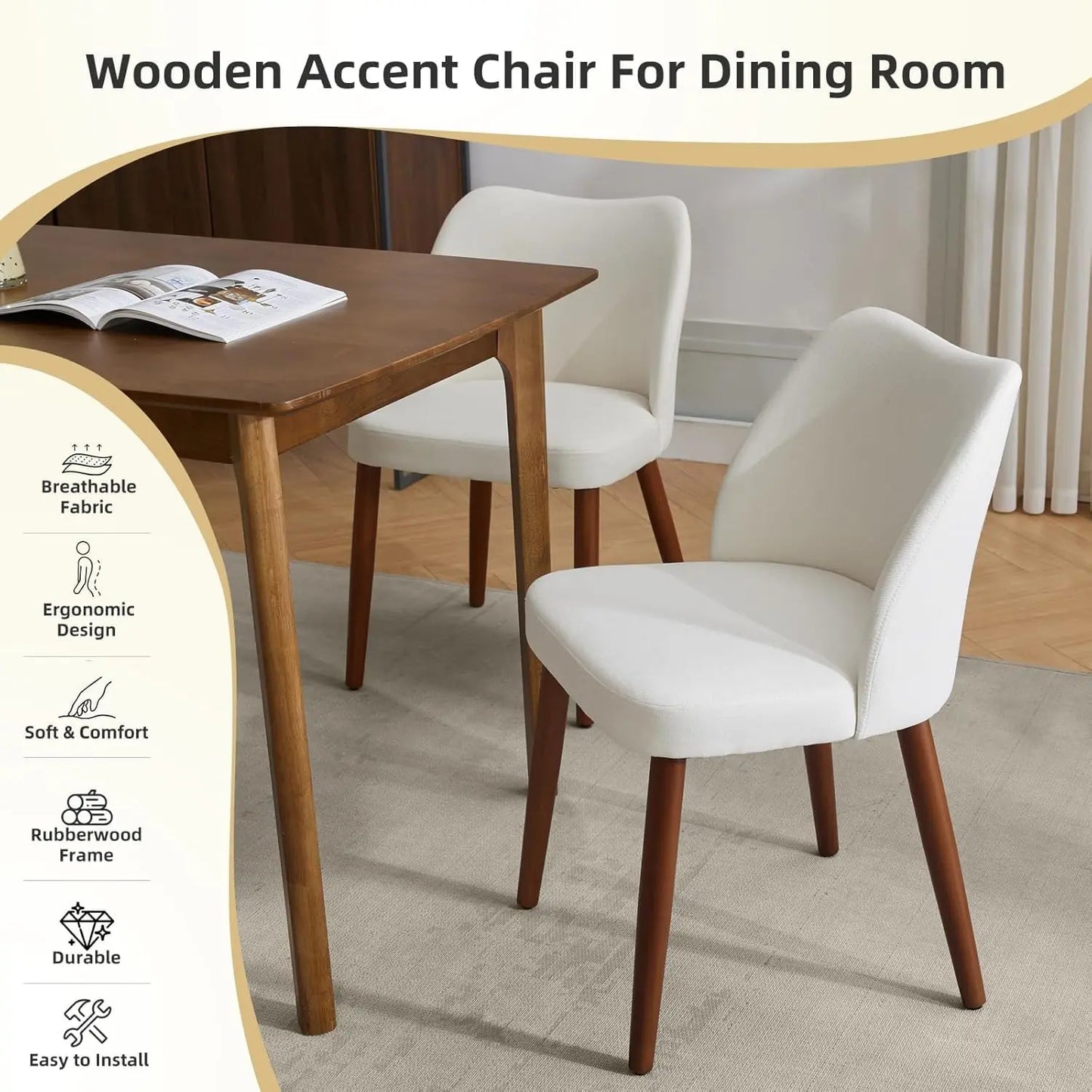 Dining Chairs Set of 2