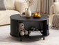 Round Coffee Table with Storage