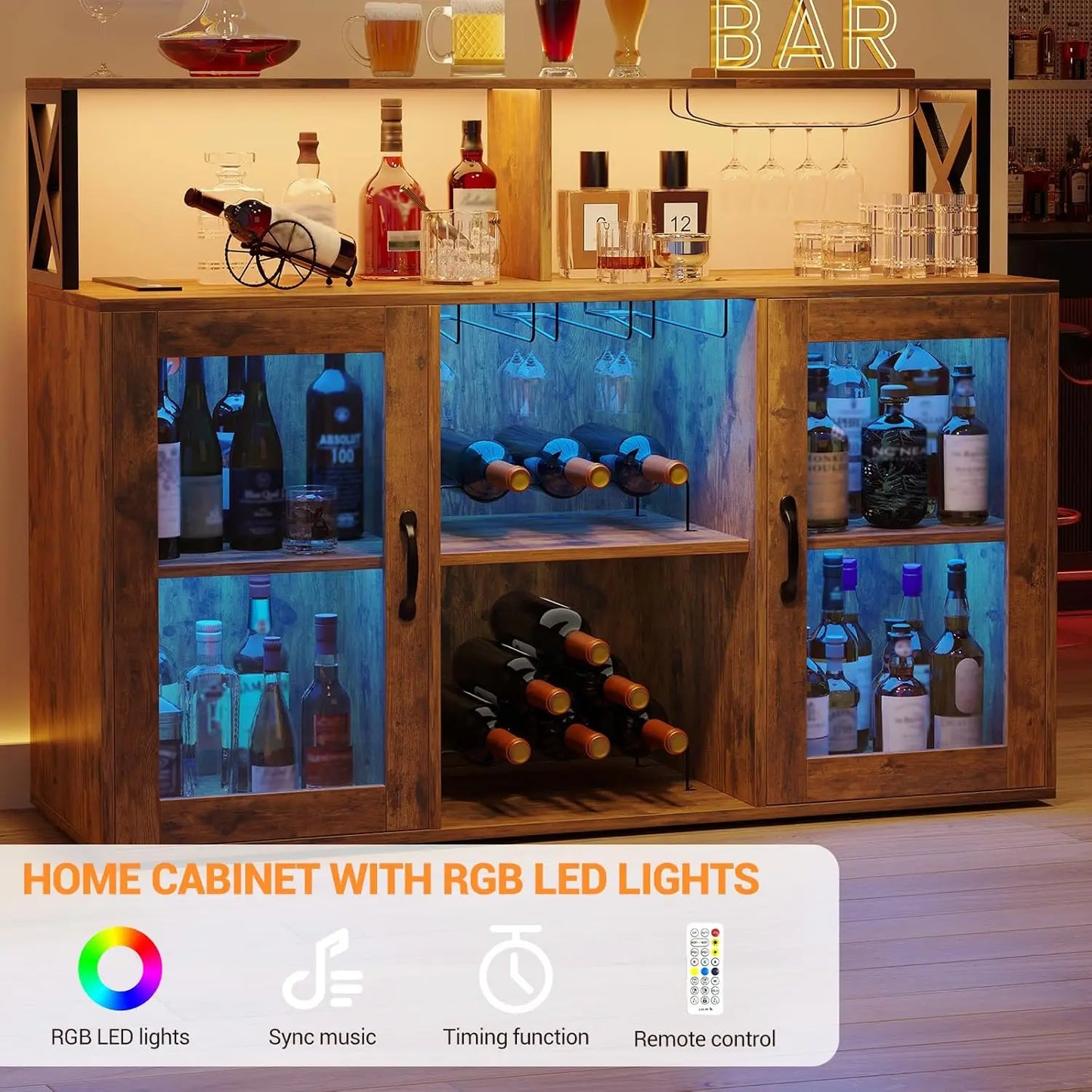 Wine Bar Cabinet Wine Rack