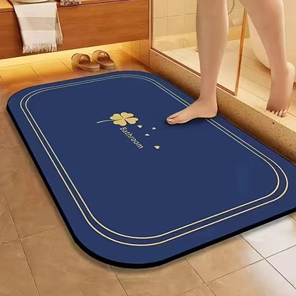 Bath Mat Quick Dry, Super Absorbent Non-slip