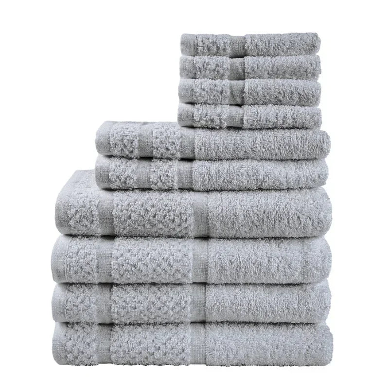 Towel Set with Upgraded Softness & Durability, Grey