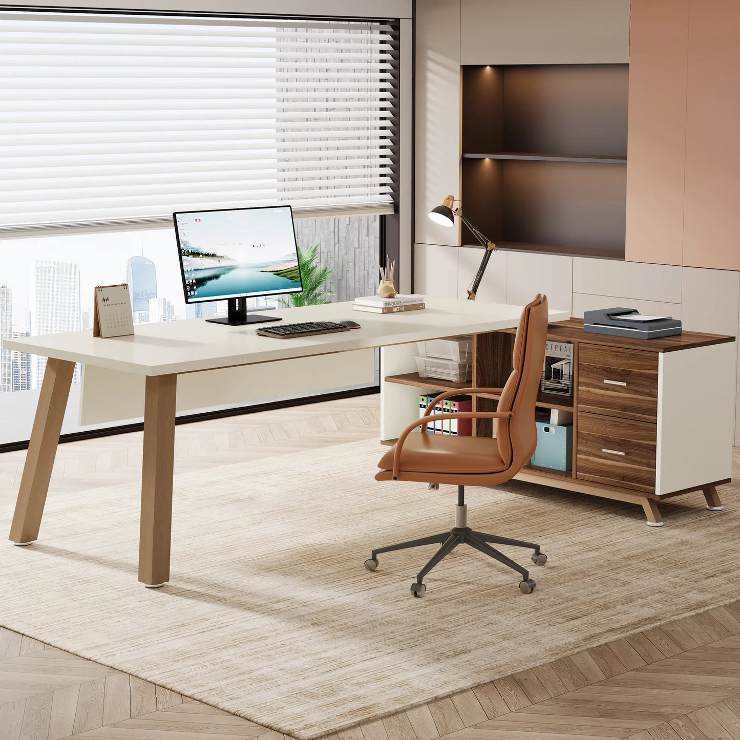 Executive, L-Shaped Desk