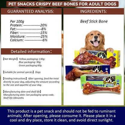 Dog Snacks Beef Bone, Delicious Nutritious Meat Flavor