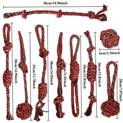 Heavy-Duty Dog Chew Rope Toys with Braided Knots