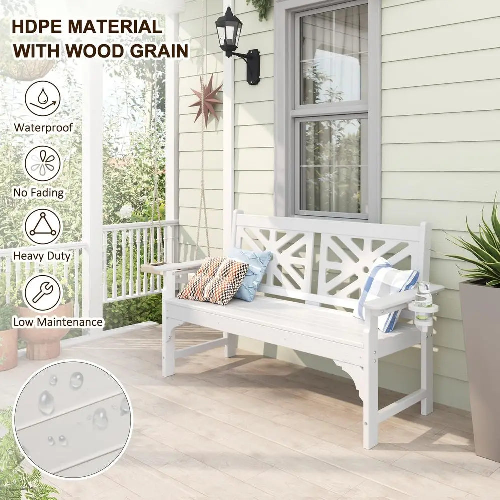 2 Person Garden Bench Rot & Fade Proof