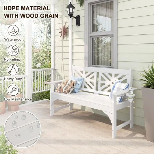 2 Person Garden Bench Rot & Fade Proof