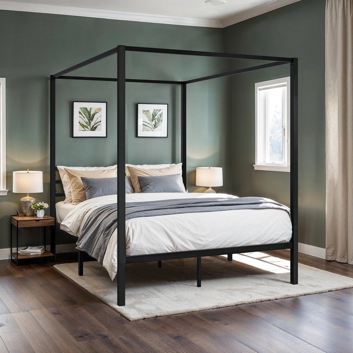 Canopy Bed Frame, 4-Poster