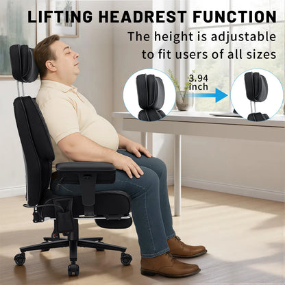 Office Chair with Foot Rest and Waist Lumber Support