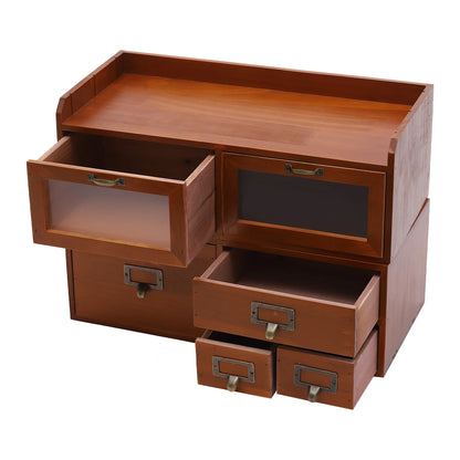 Solid Wood Desktop Organizer