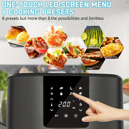 Air Fryer, Adjustable Temperature, 8 Presets