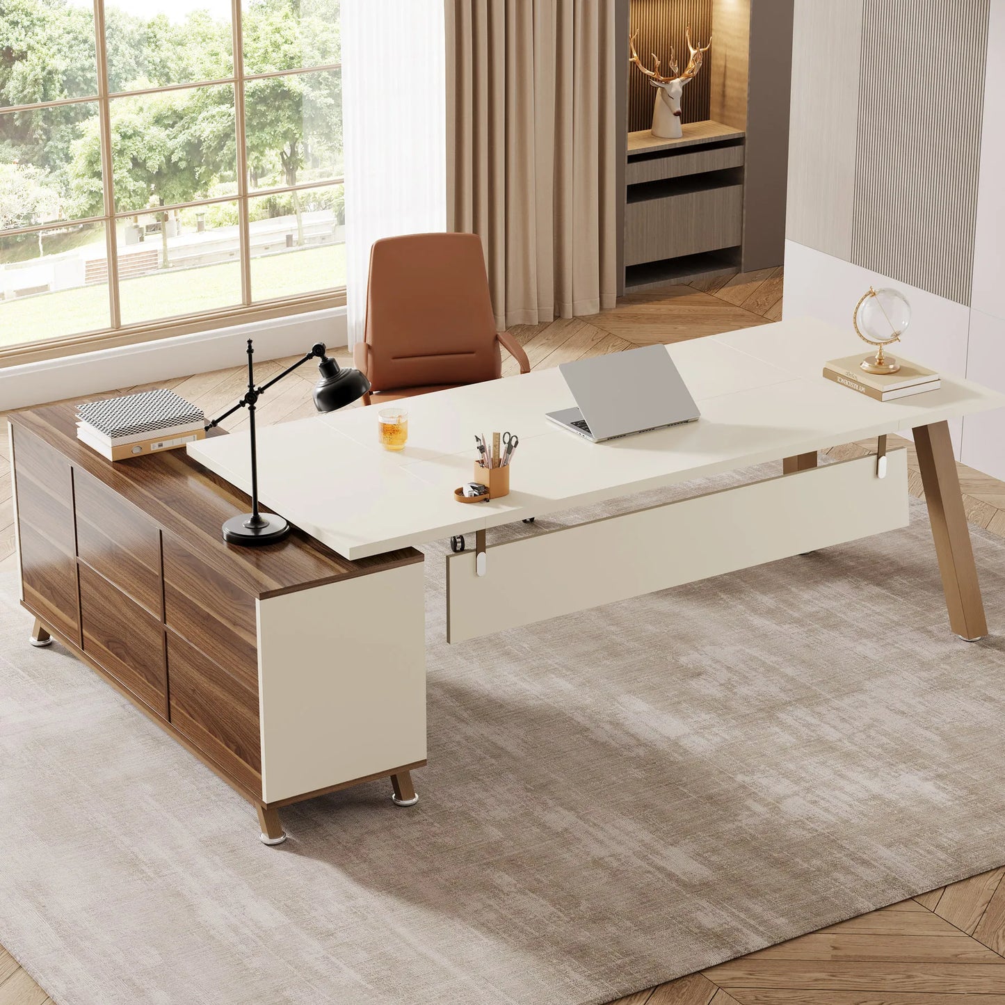Executive, L-Shaped Desk