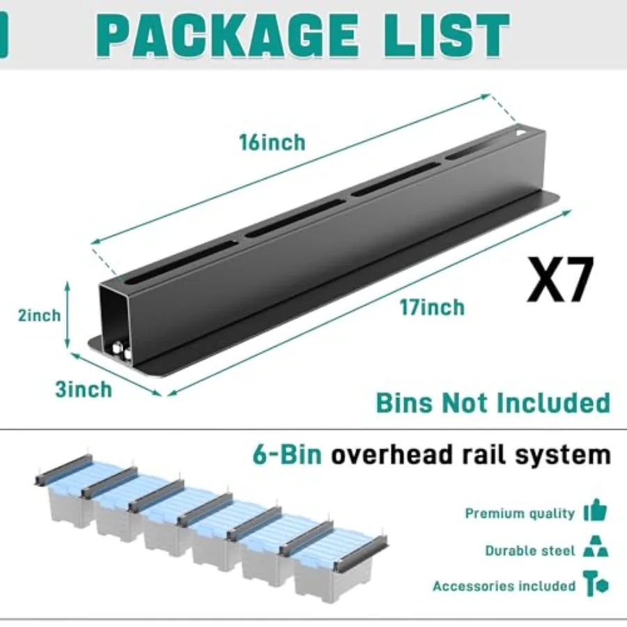 Heavy Duty Overhead Storage Rack