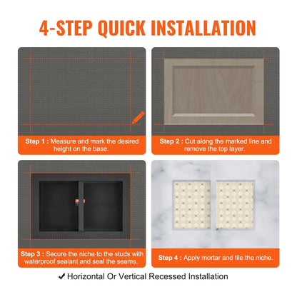 Shower Niche Shelf Organizer