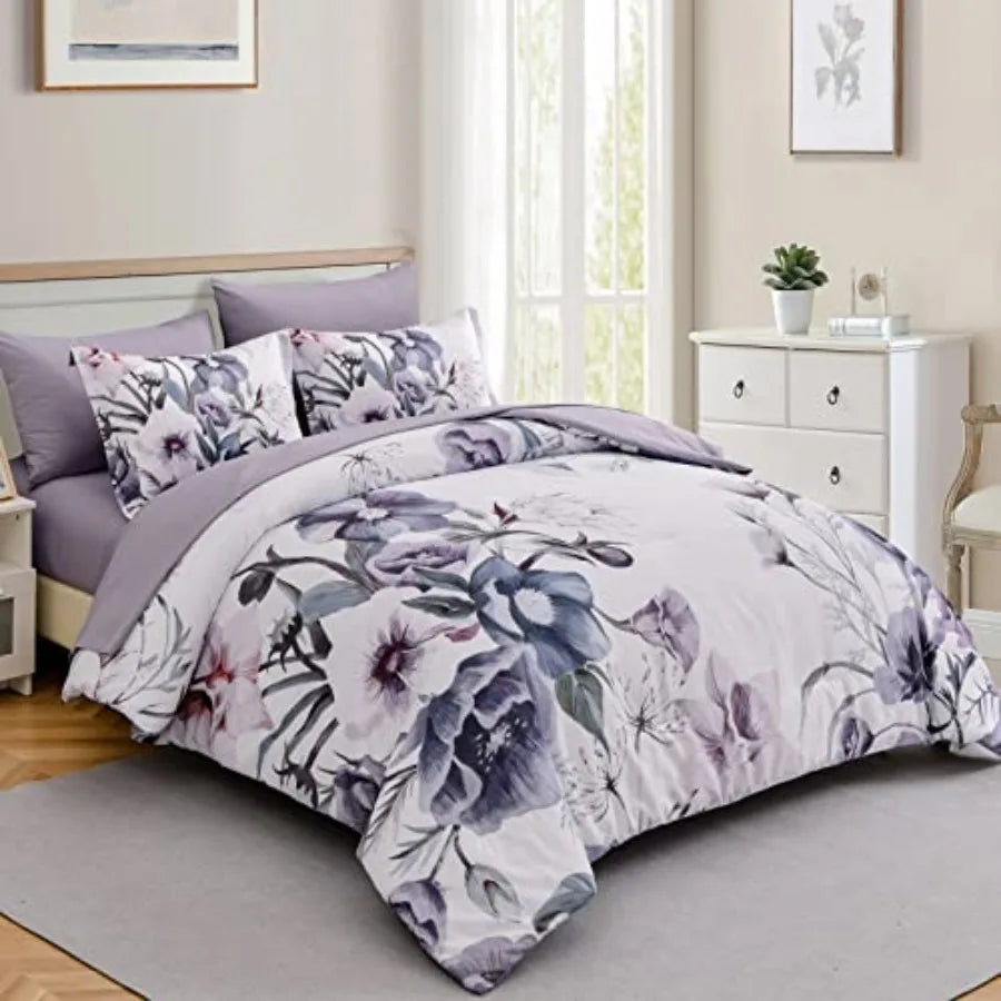 Floral Comforter Set 7 Pcs
