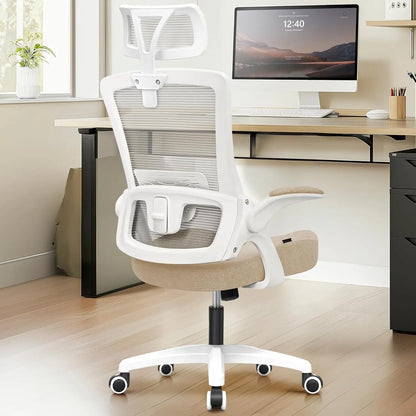 Office Desk Chair High Back Mesh Chair, Adjustable Arms & Lumbar
