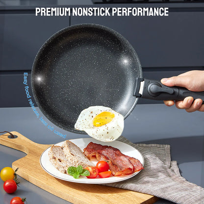 Cookware Set 10 Pieces, Nonstick Pots and Pans Set with Removable Handles