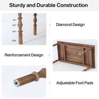 Wood  Table for 4-6 People
