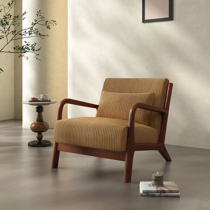 Accent Chair, with Solid Wood Frame