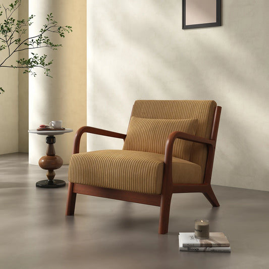 Accent Chair, with Solid Wood Frame