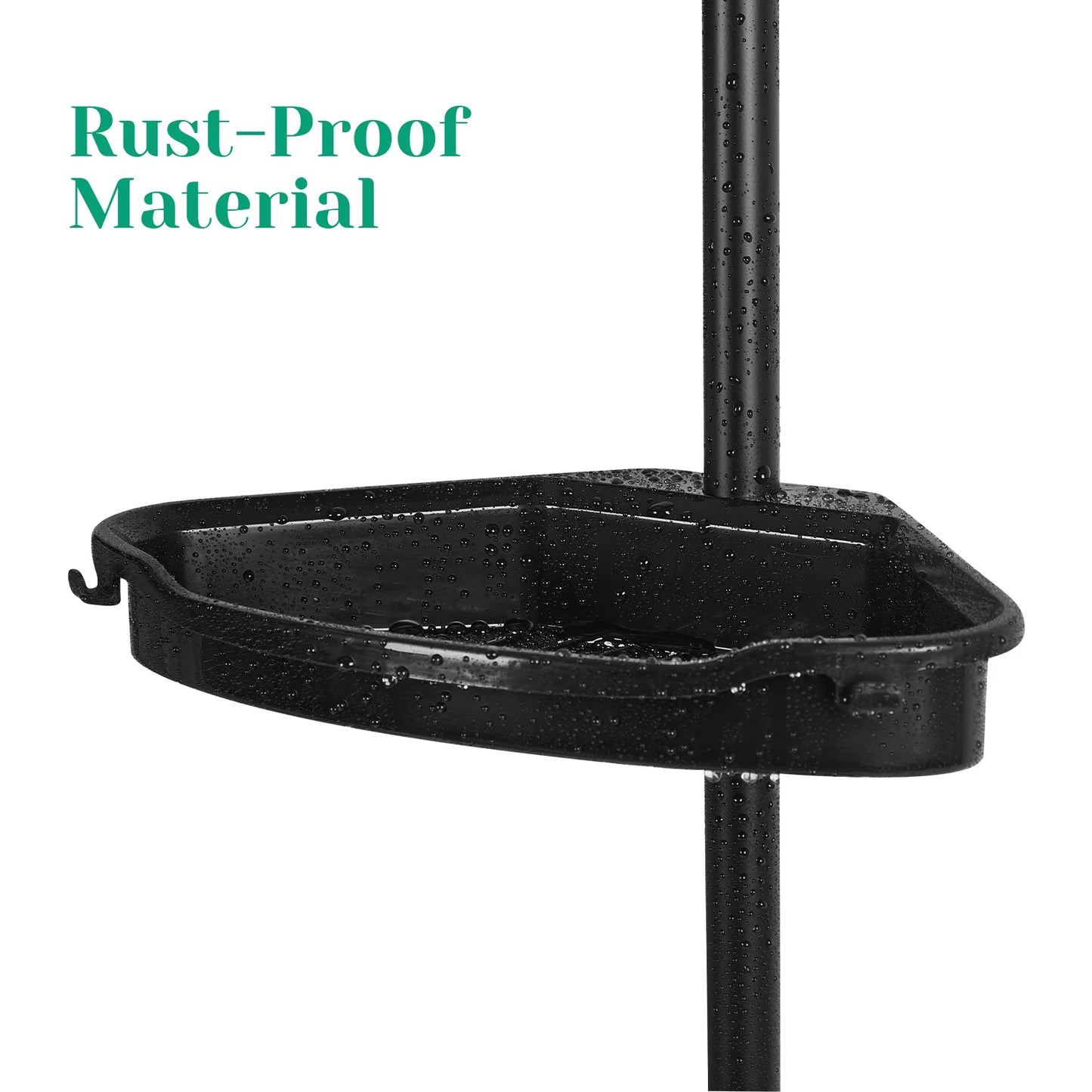 Corner Shower Caddy with Adjustable Shelves