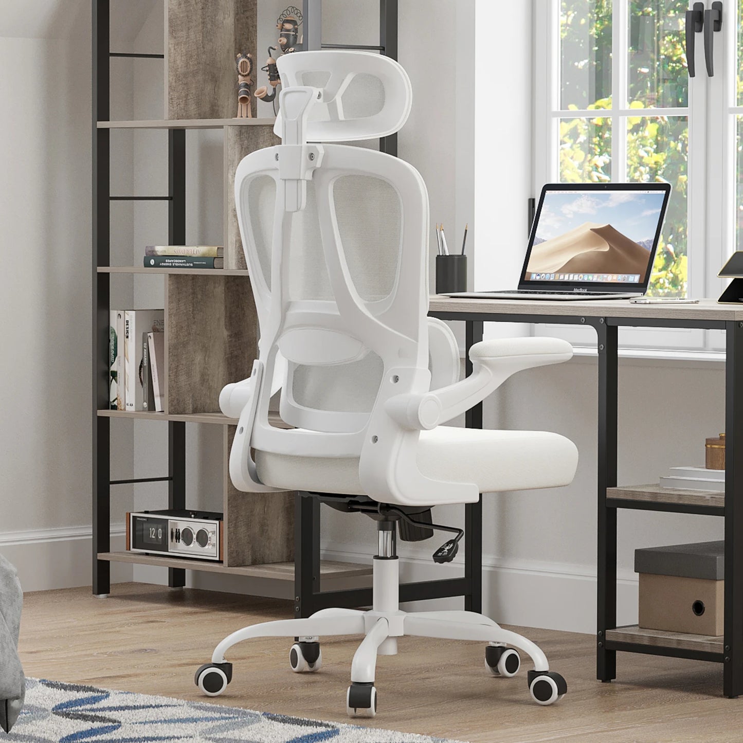 Office Chair with Headrest and Lumbar Support